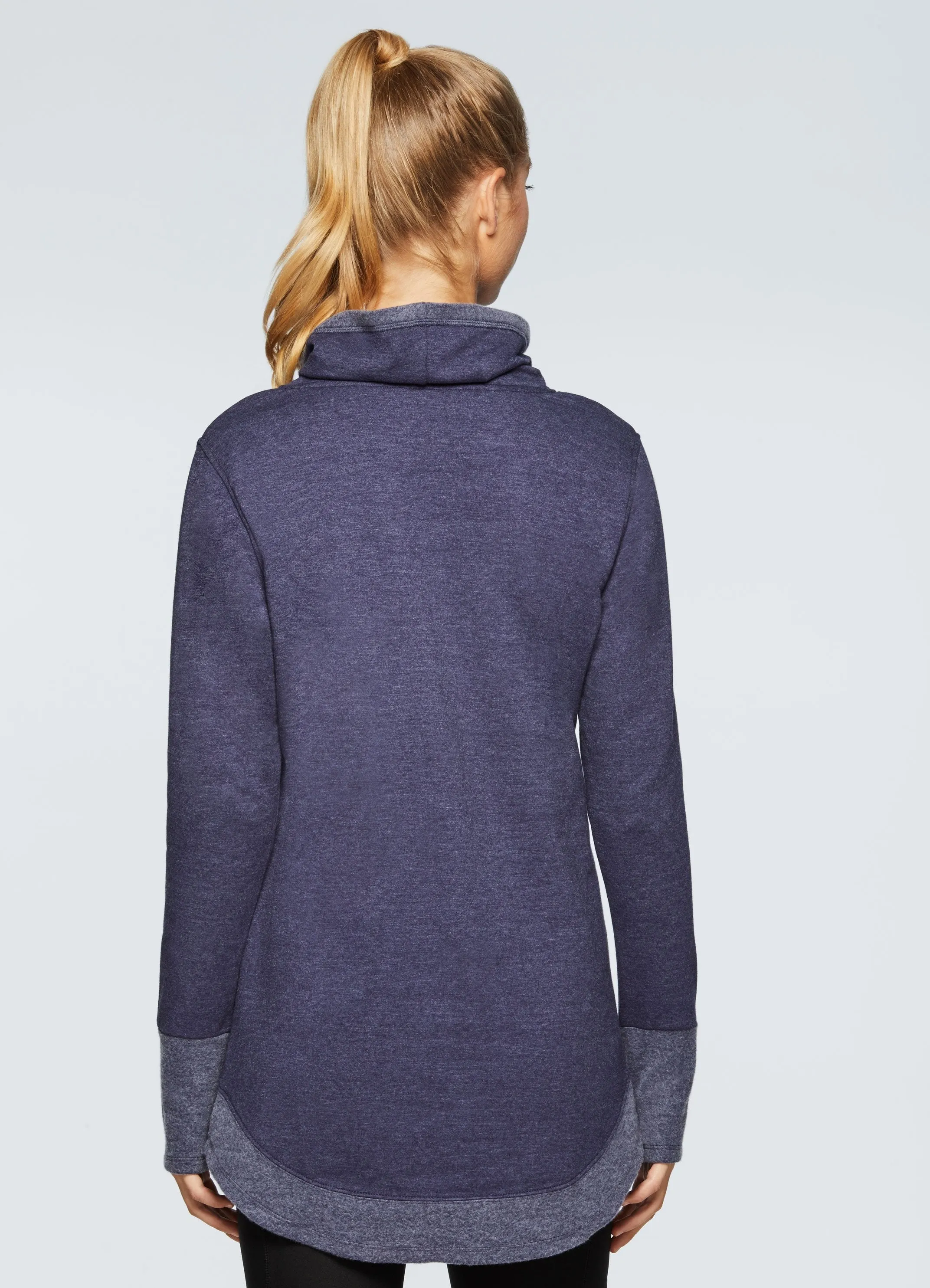 Prime Fleece Cowl Neck Tunic Sweatshirt