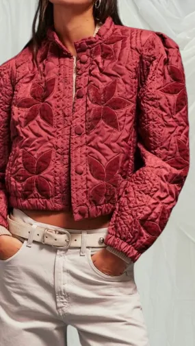 Quinn Quilted Jacket - Marsala