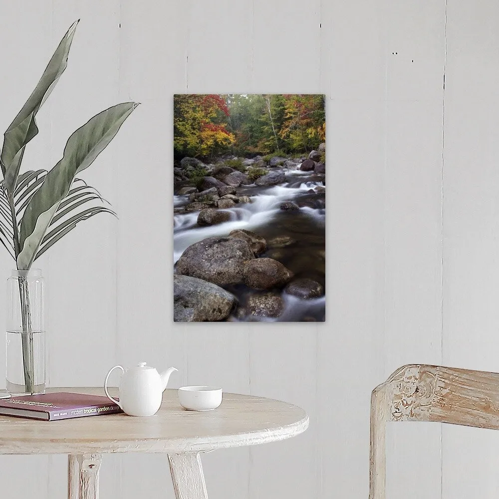 "Johns Brook in the Adirondacks in autumn, Keene Valley, New York" Canvas Wall Art