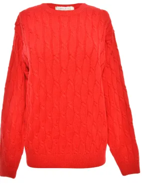 Red Karen Scott Jumper - S