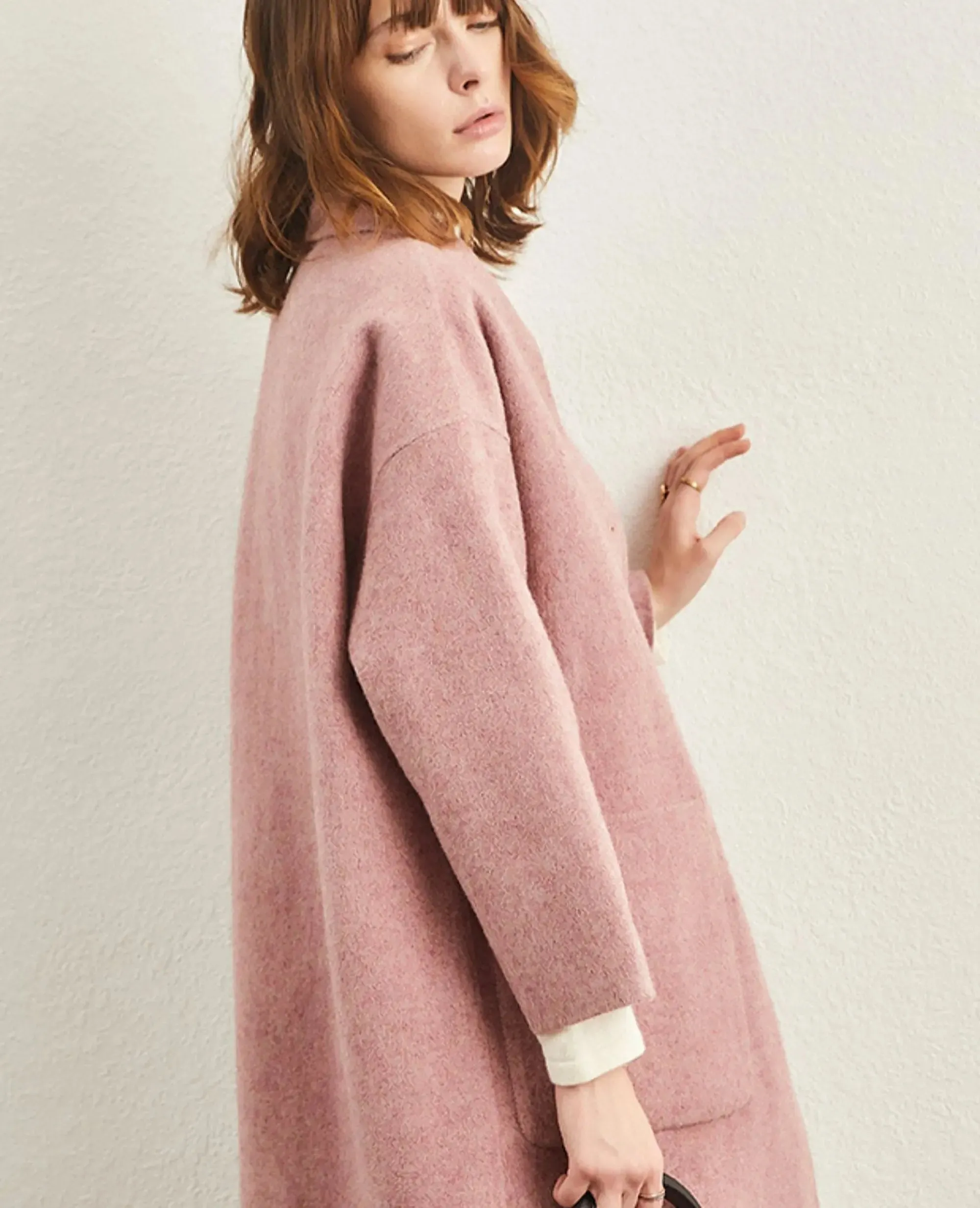 Reversible Double Face Wool Coat