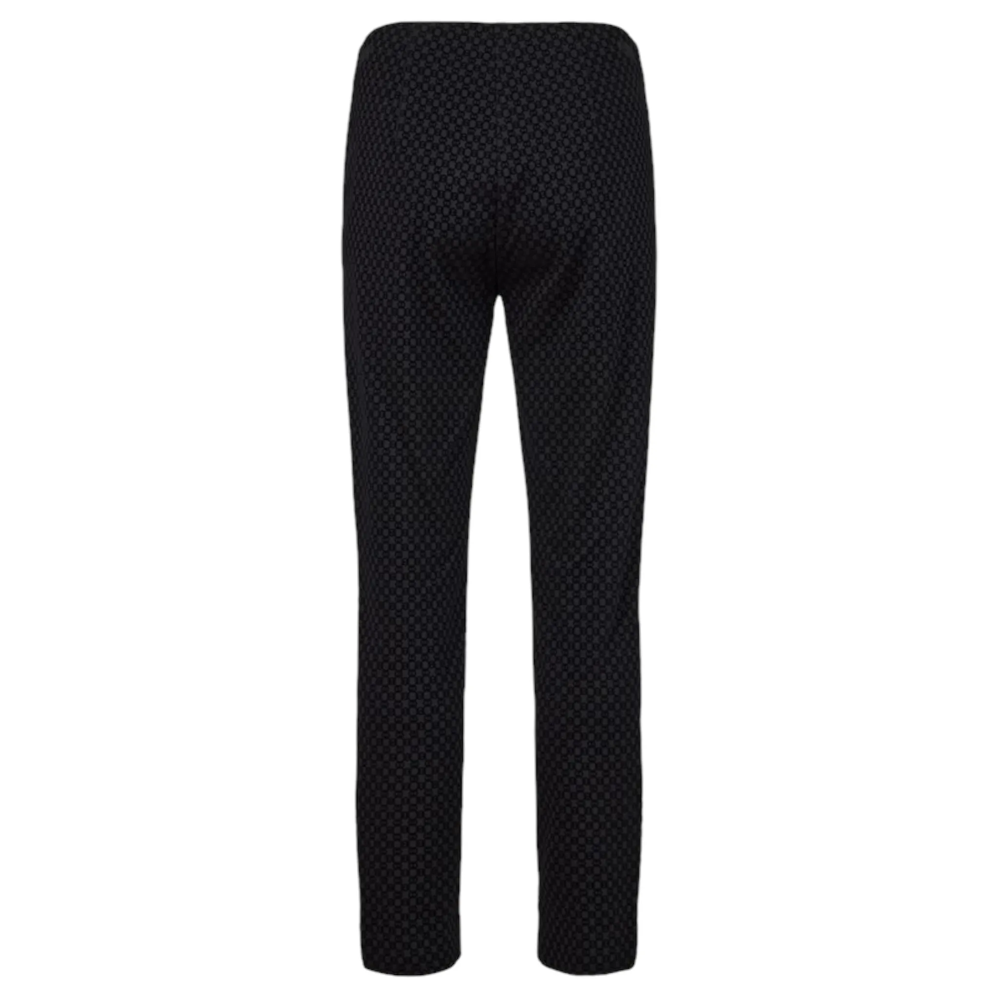 Robell Mimi Jacquard Trousers Black