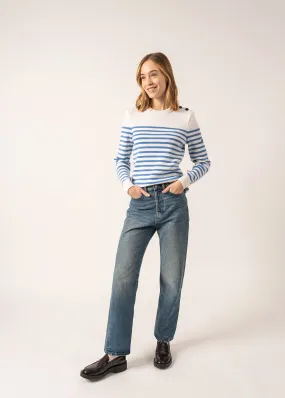 Rochefort striped sailor jumper - in wool (ECUME/OXYGENE)