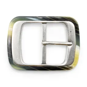 Rounded Centre Prong Horn Insert Buckle 40mm