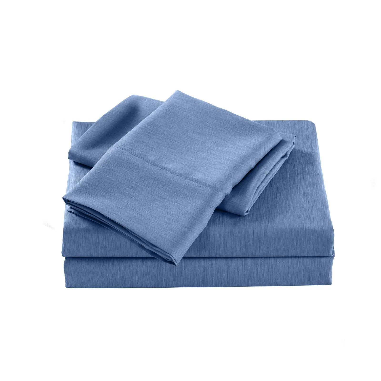 Royal Comfort 2000 Thread Count Bamboo Cooling Sheet Set Ultra Soft Bedding King Single Denim