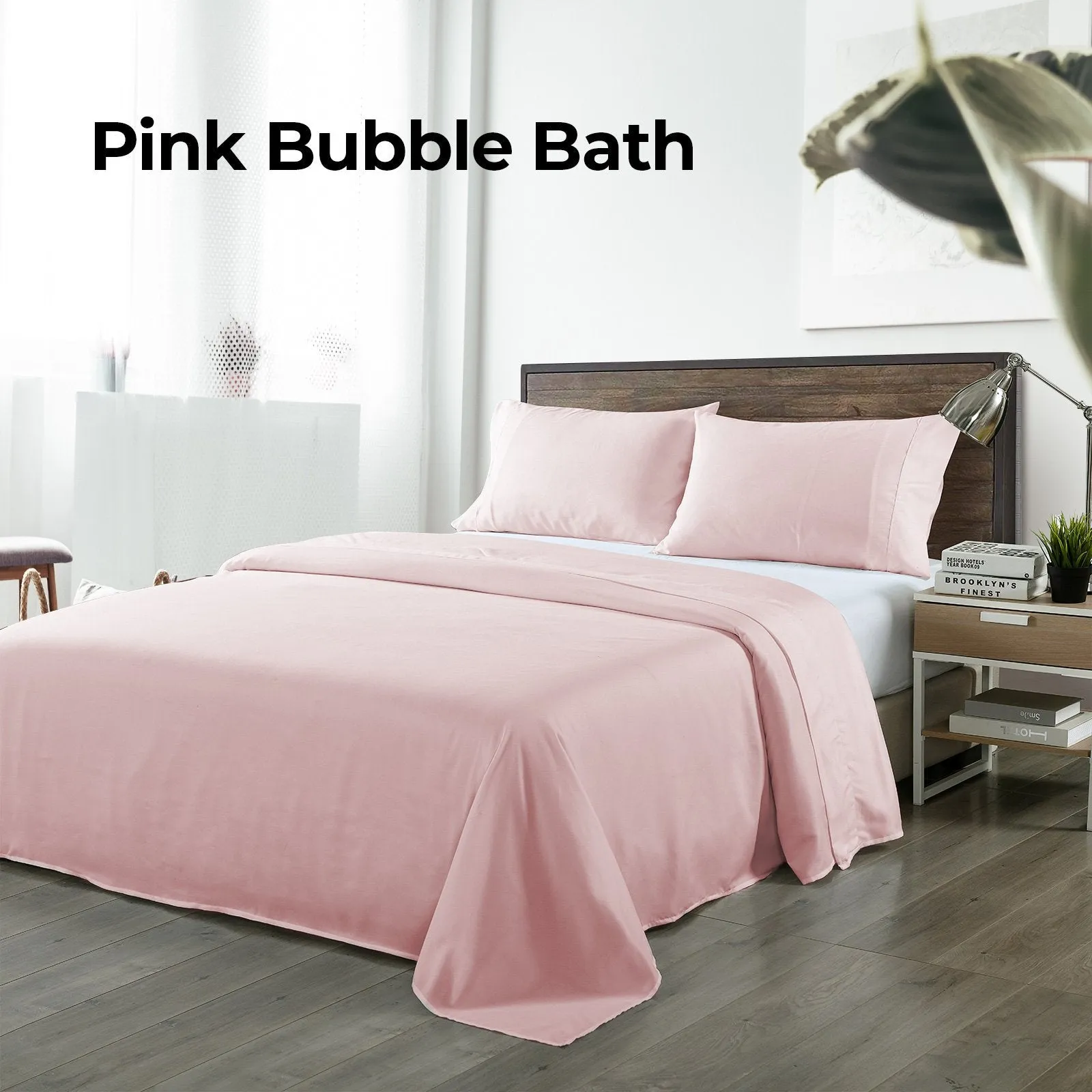 Royal Comfort Bamboo Blended Sheet & Pillowcases Set 1000TC Ultra Soft Bedding Queen Bubble Bath