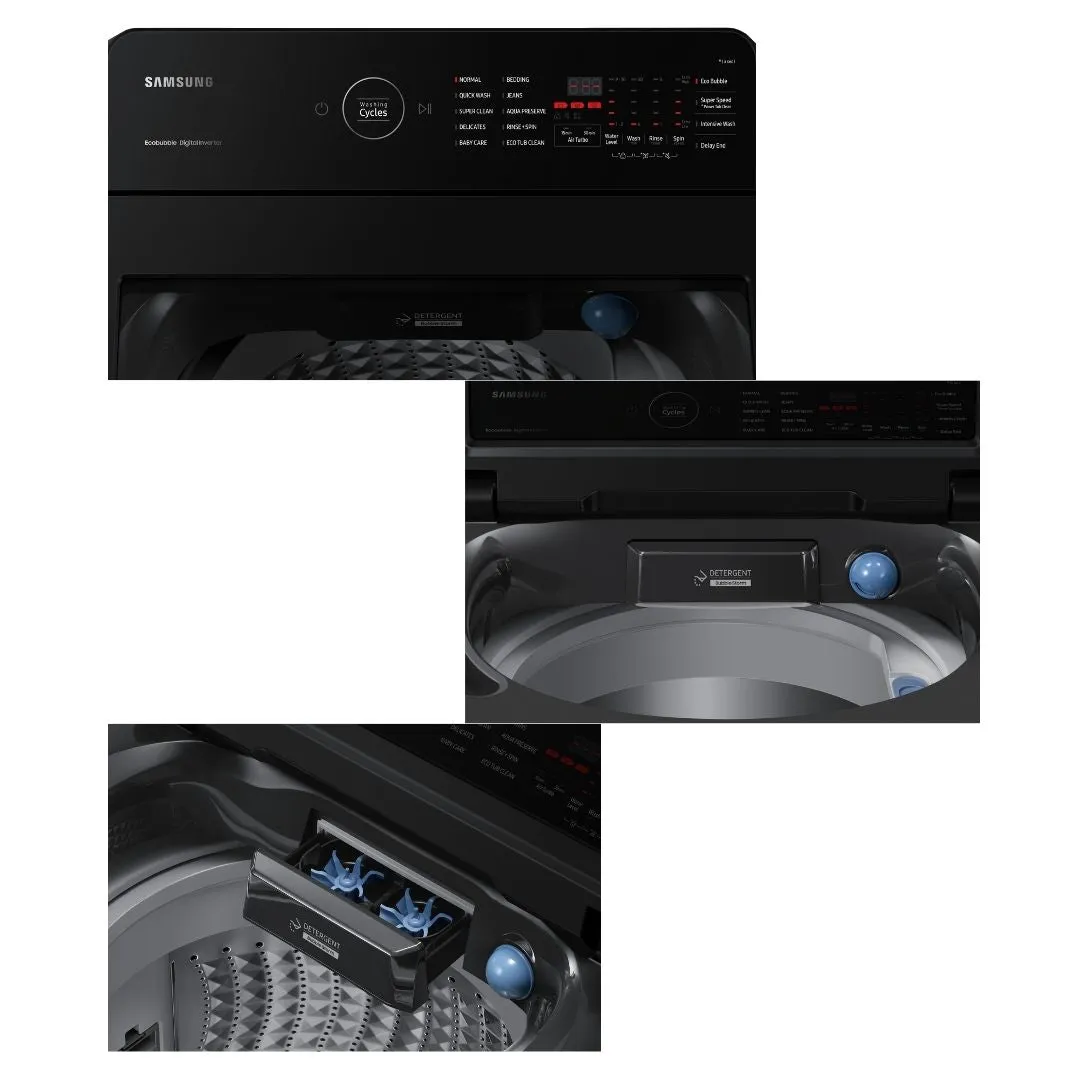 Samsung WA90CG4545BDFQ 9kg Top Load Washer with Ecobubble™