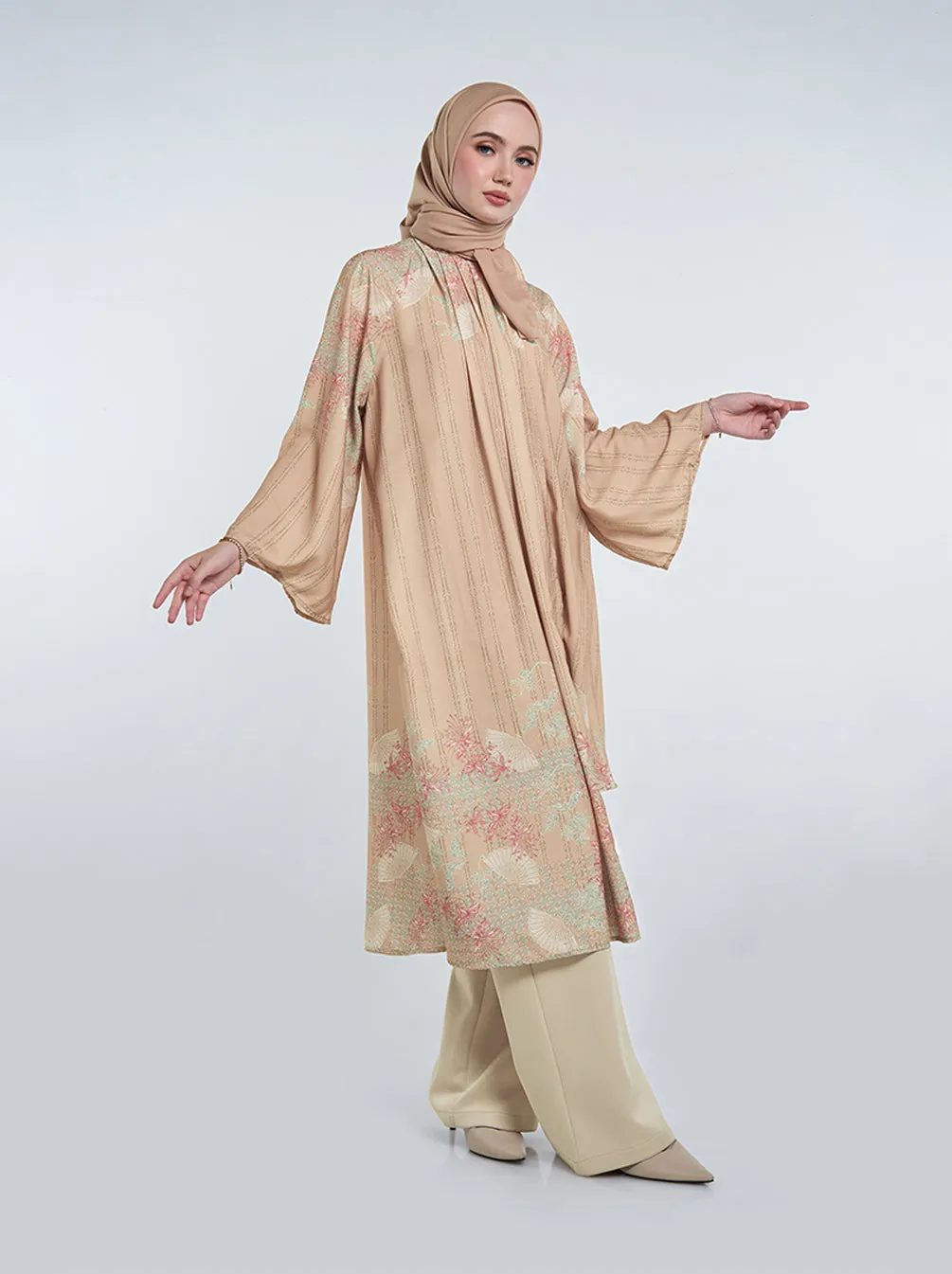 SARI LAYERED TUNIC TOAST