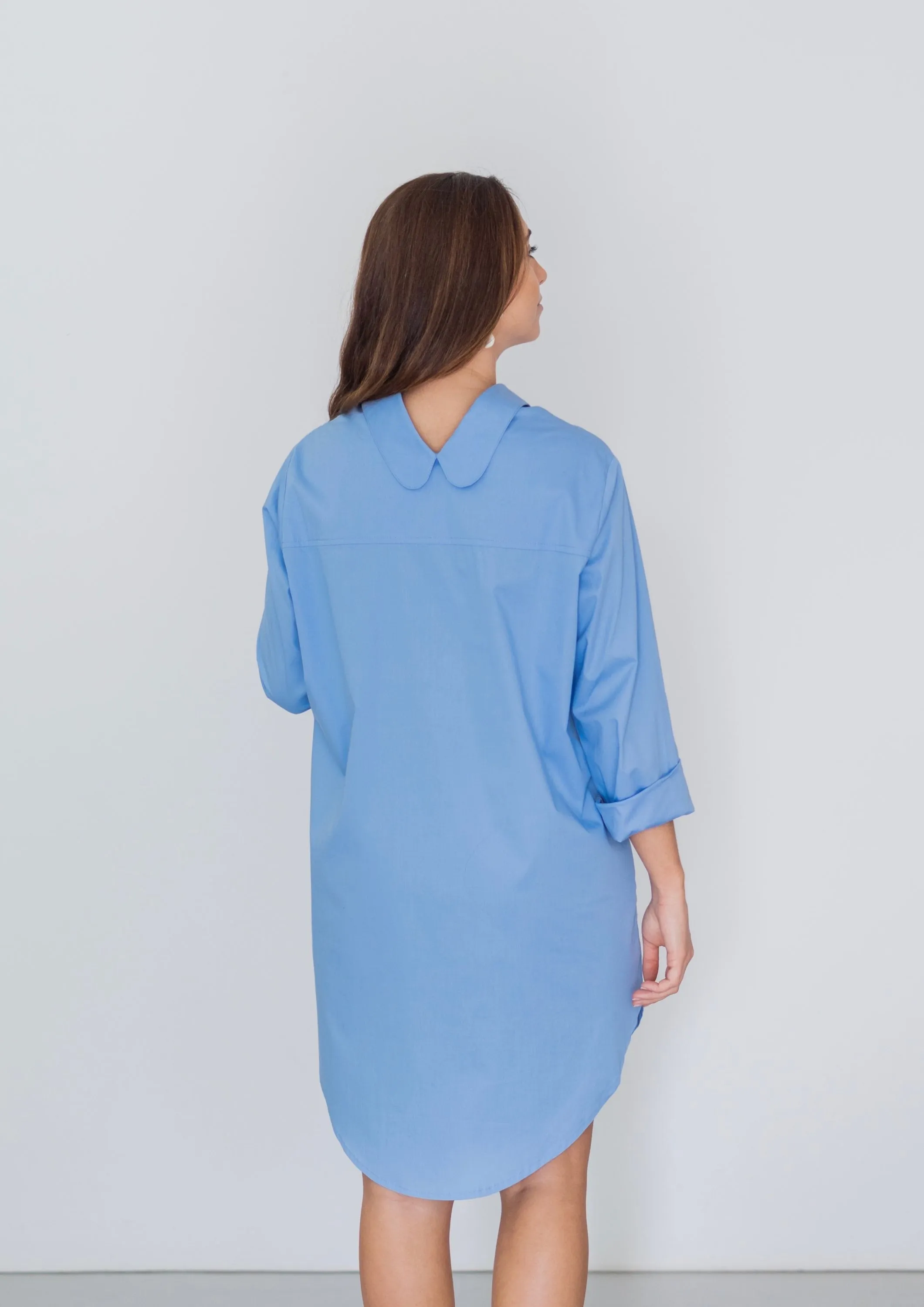 SHIRT DRESS Skyblue