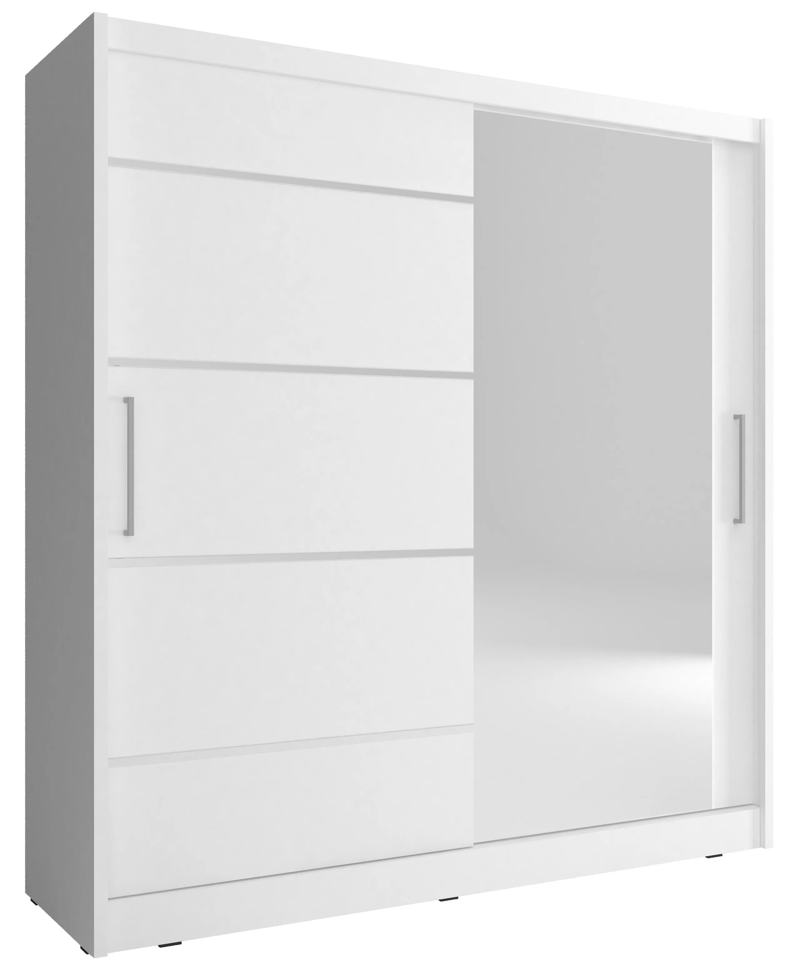 SLIDING DOOR WARDROBE MAJA I ALU 180CM WHITE