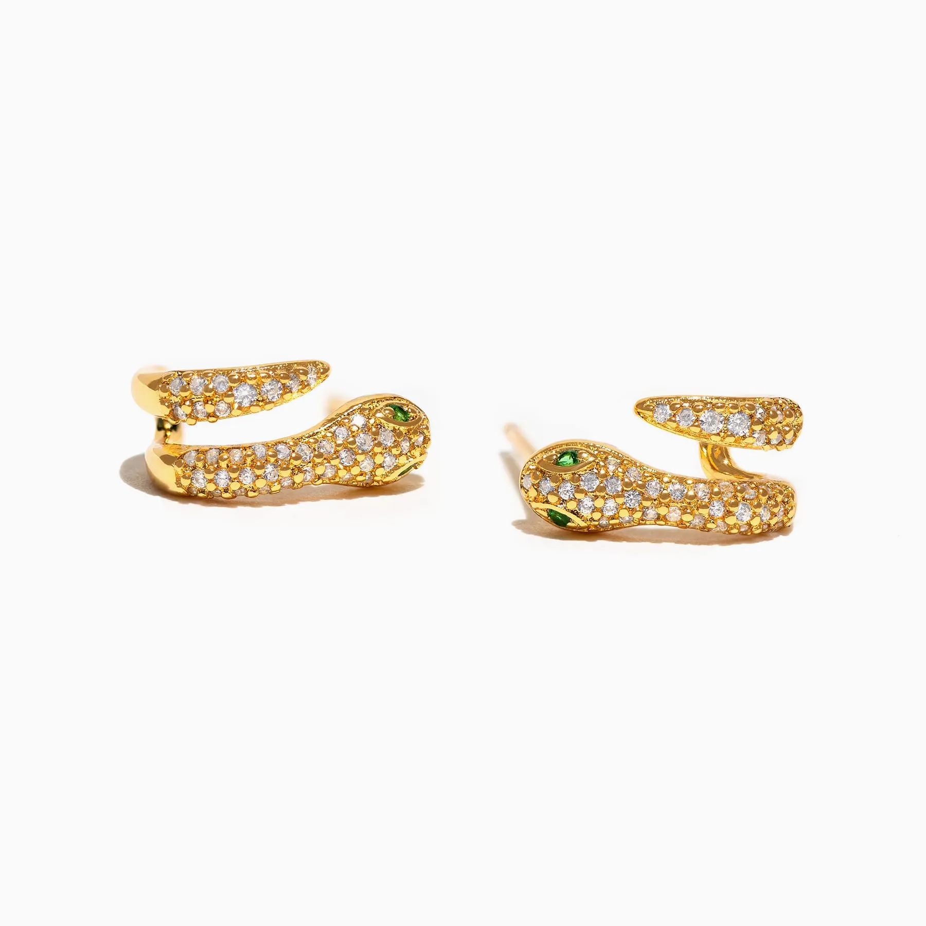 Snake Pavé Hoops