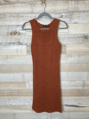 STE Ronnie Knit Crocheted Dress in Sienna