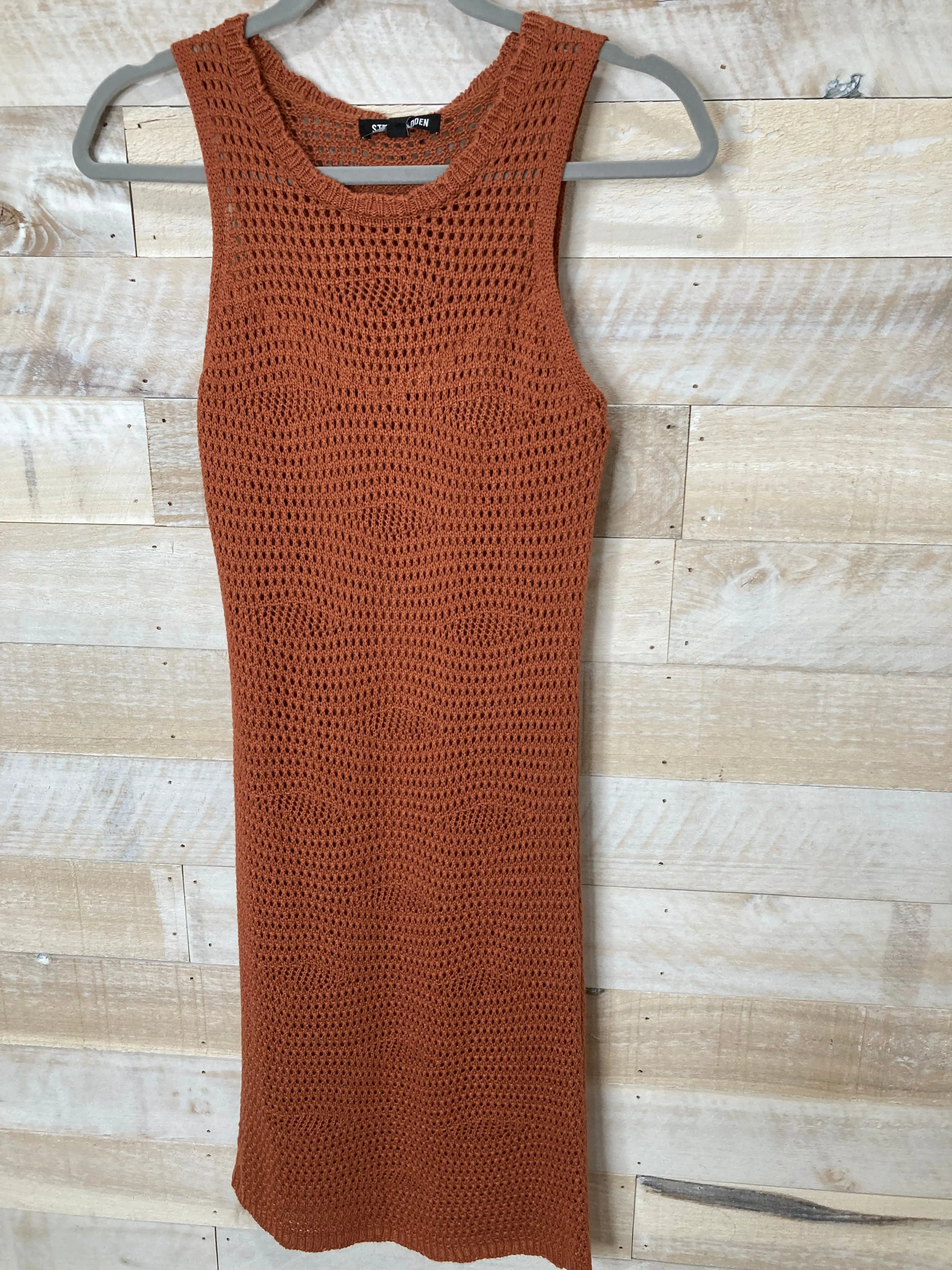 STE Ronnie Knit Crocheted Dress in Sienna