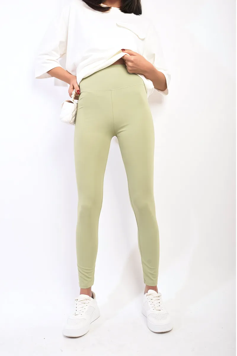 Stretchy Wide Waistband Second Skin Leggings