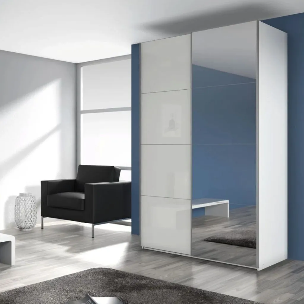 Stuttgart 2-Door (1 Mirrored) Sliding Wardrobe Range by Rauch