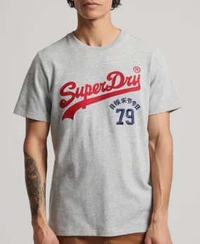 Superdry Vintage Logo Interest T-Shirt - Athletic Grey Marl