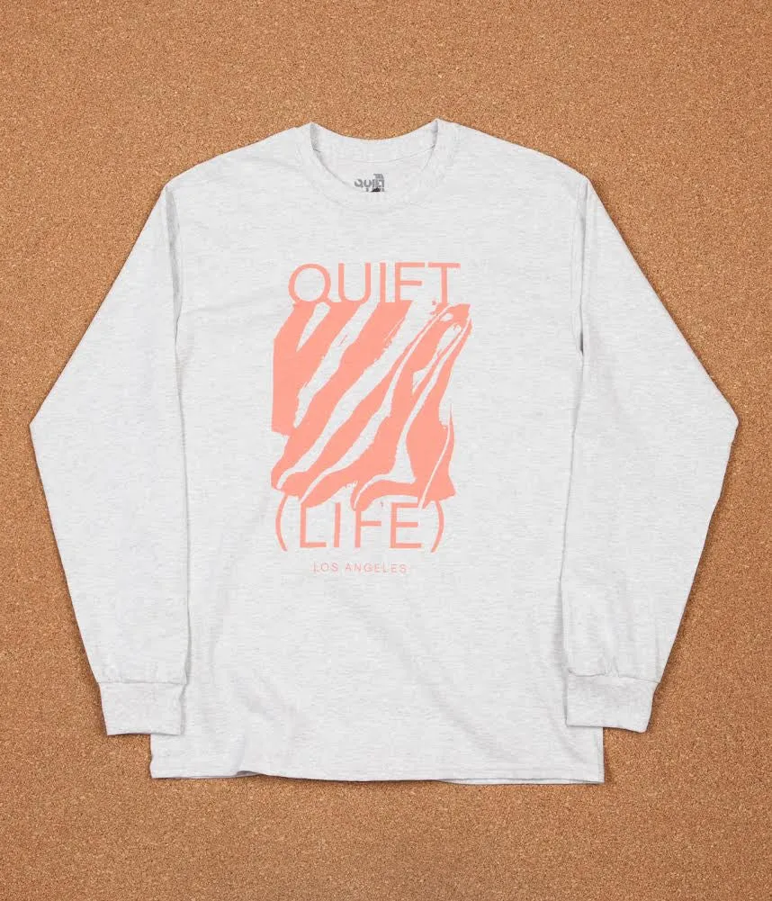 The Quiet Life Smear Long Sleeve T-Shirt - Ash