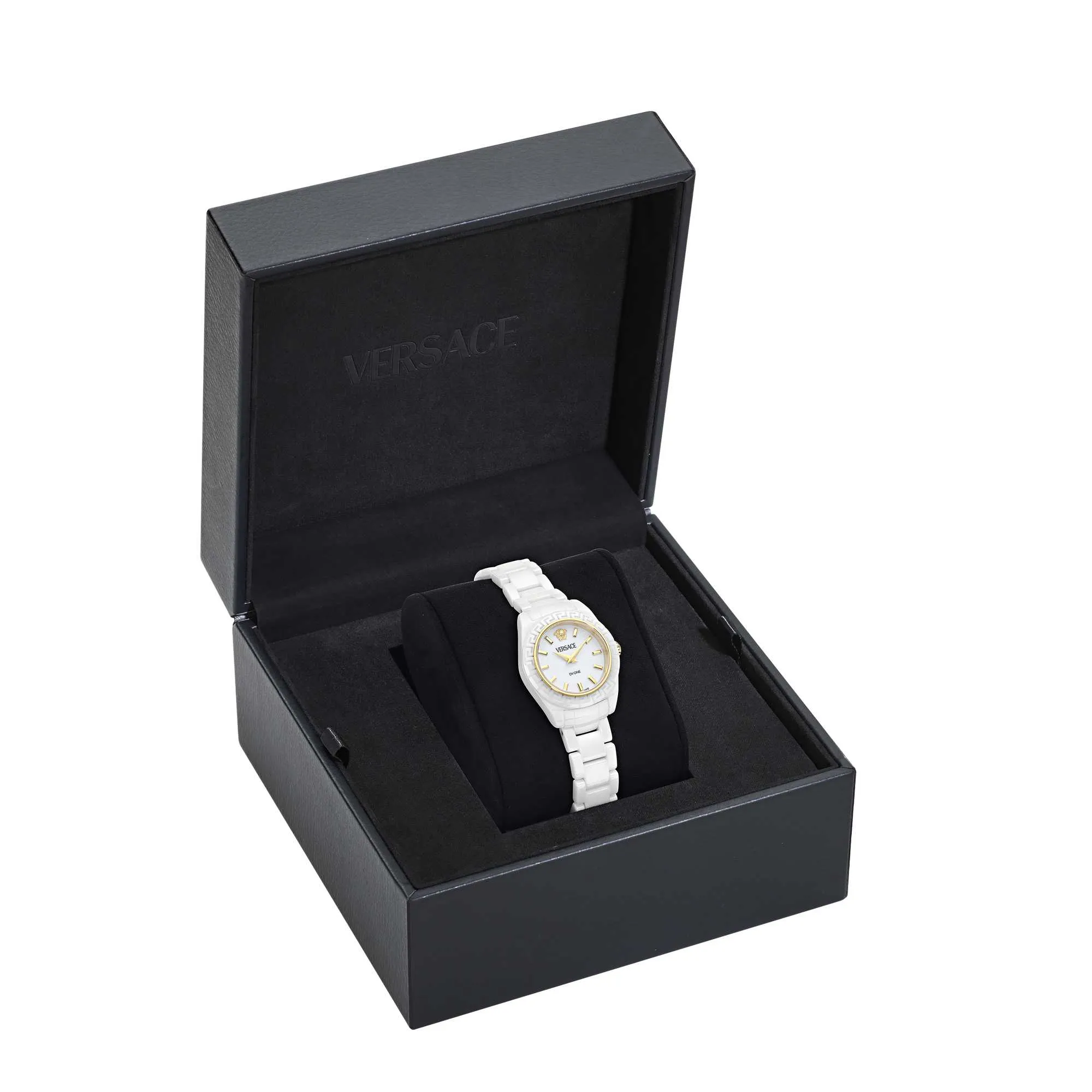 Versace Ladies Dv One Mini White Watch VE9F00224