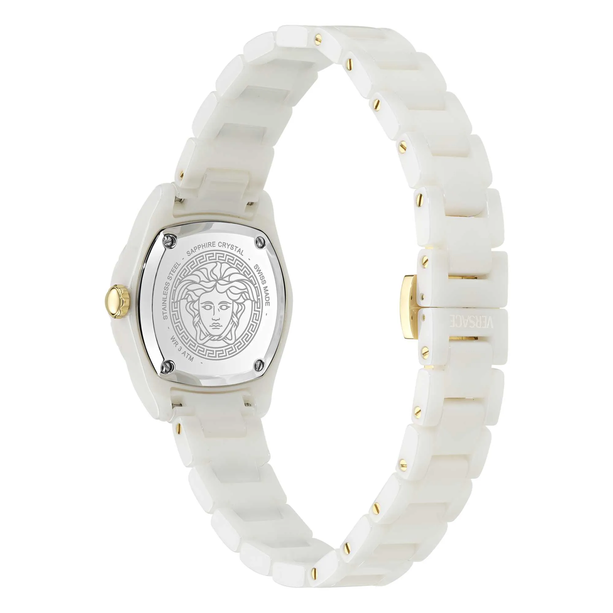 Versace Ladies Dv One Mini White Watch VE9F00224