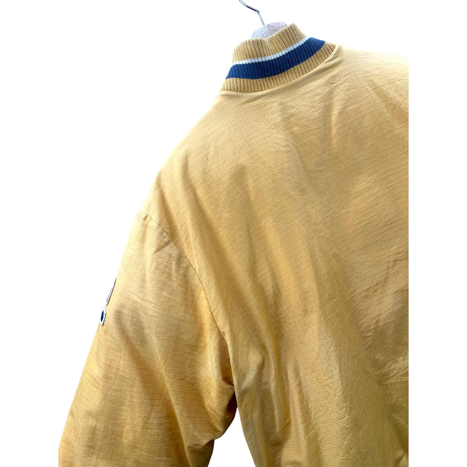 Vintage 2000's Nike Athletics Yellow Insulated Sports Bomber Jacket