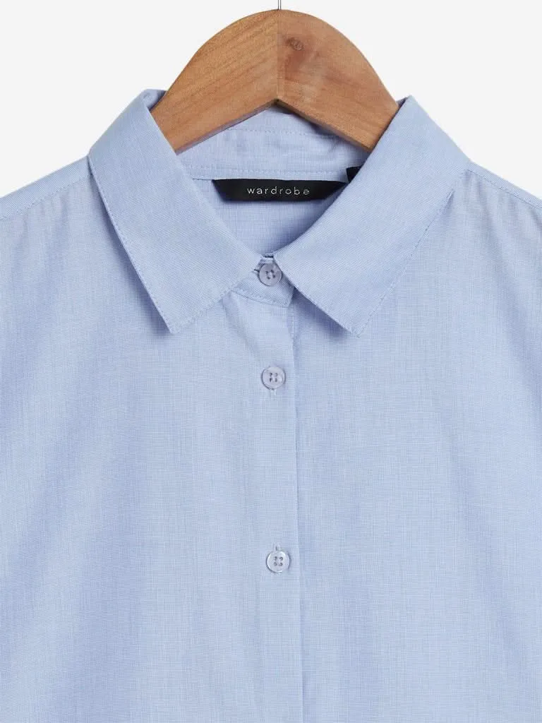 Wardrobe Blue Formal Shirt