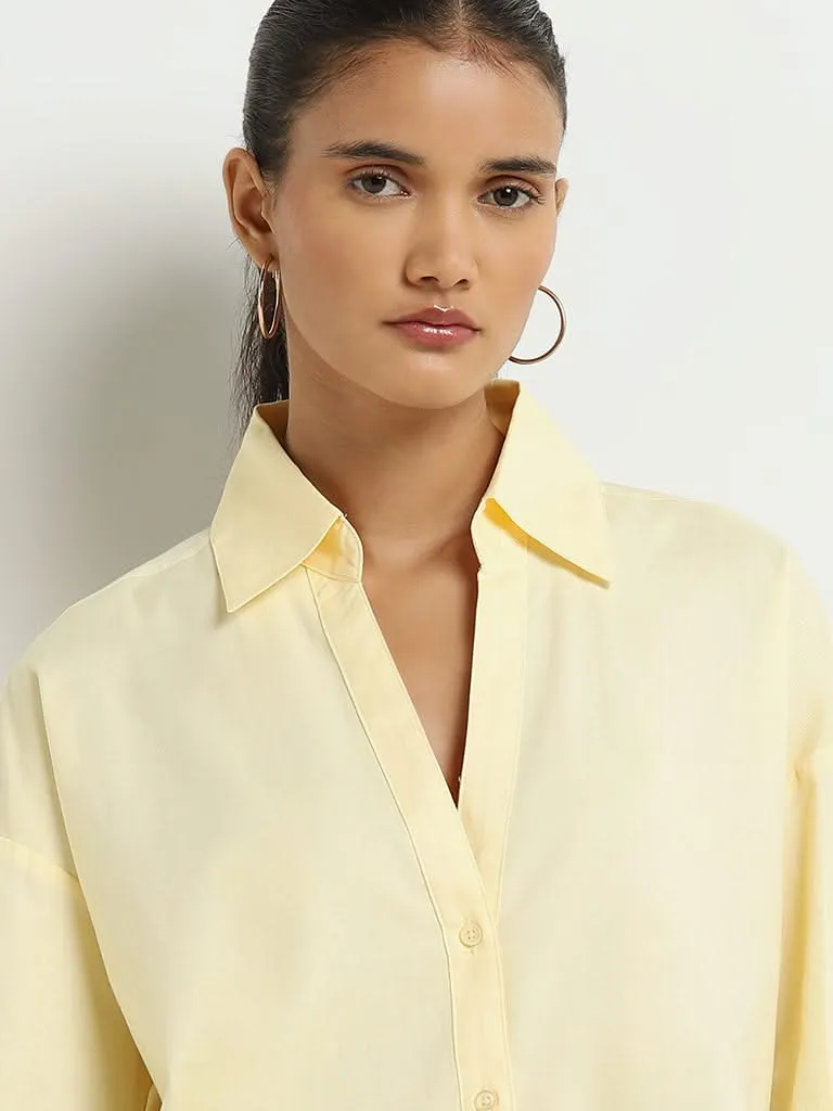 Wardrobe Yellow Solid Shirt