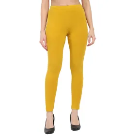 Women Mustard Regular Legging