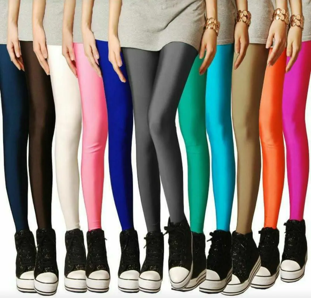 Women's Shinner lycra Leggings in Black color