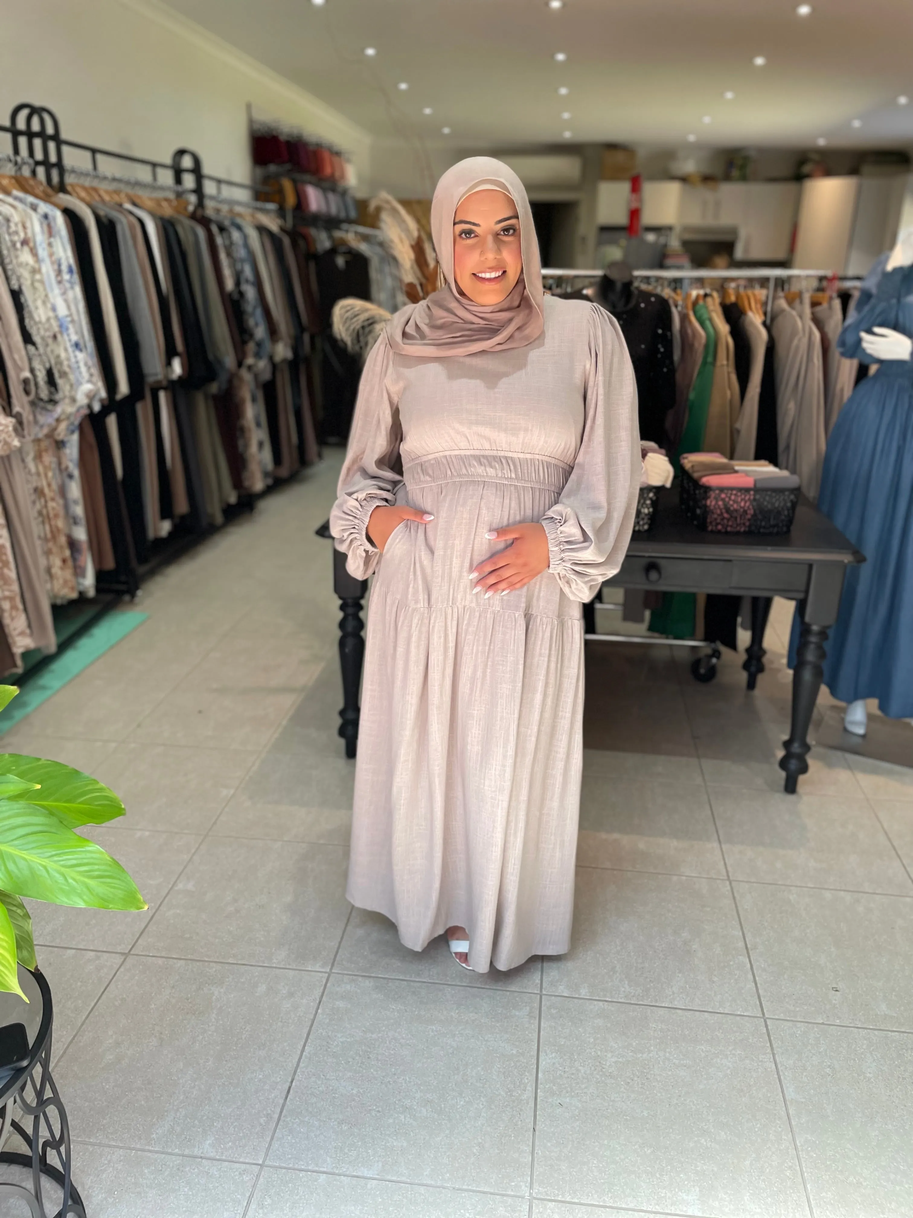 Zabina Maxi -Grey