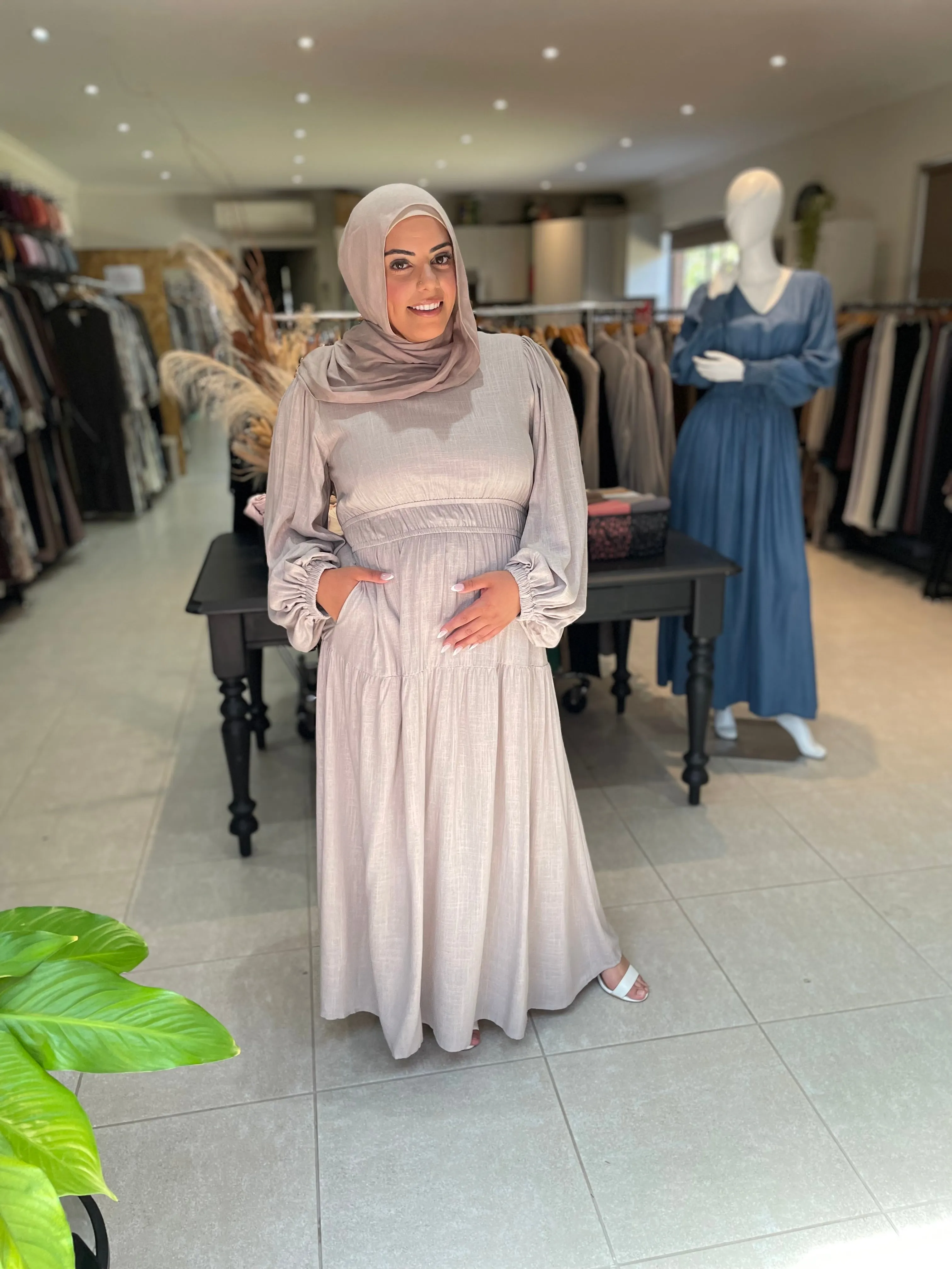 Zabina Maxi -Grey