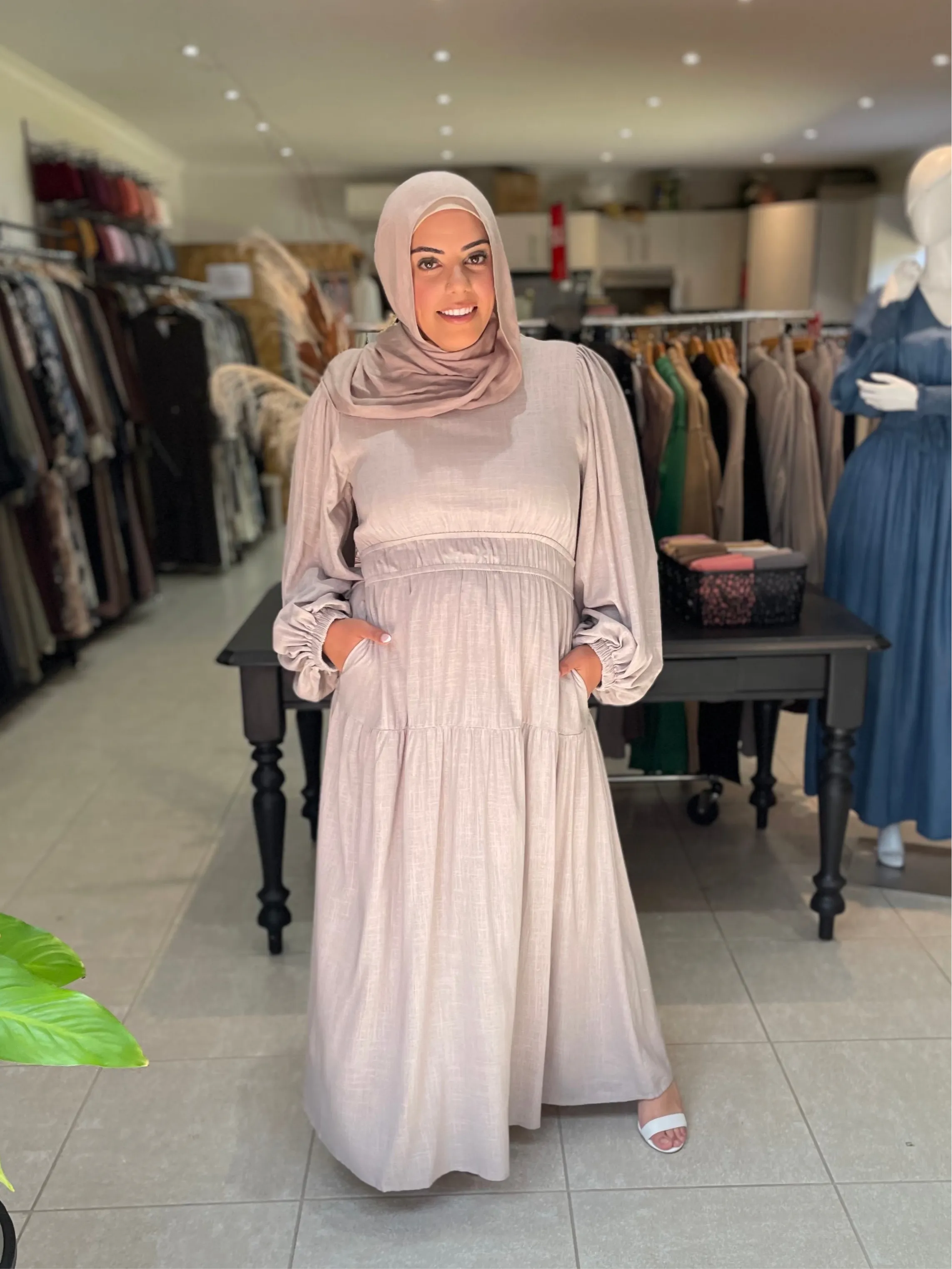 Zabina Maxi -Grey